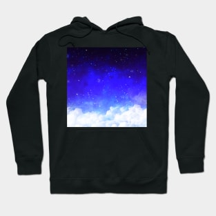 Night sky galaxy print Hoodie